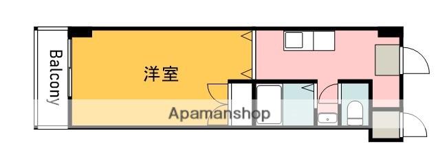 サンシャイン(1DK/1階)の間取り写真