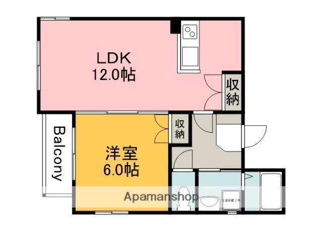 ウイング金屋町ステーションサイド(1LDK/8階)の間取り写真