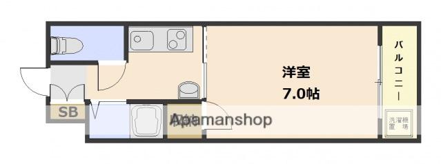 ラ・メゾン峰(1K/2階)の間取り写真