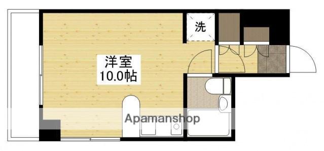 清水ハイツ(ワンルーム/3階)の間取り写真