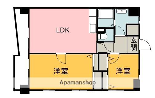 東雲マンション(2LDK/5階)の間取り写真