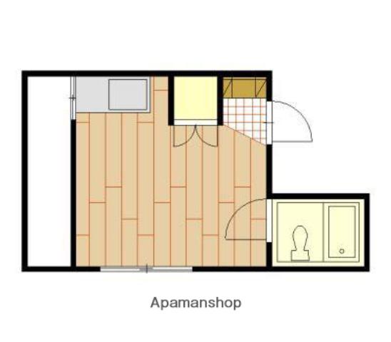 岩元ビル(ワンルーム/4階)の間取り写真