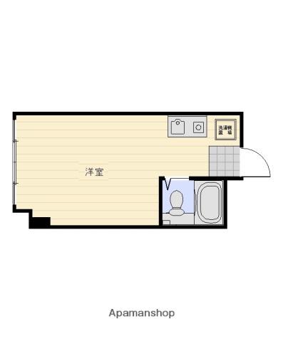メゾン香川(ワンルーム/3階)の間取り写真