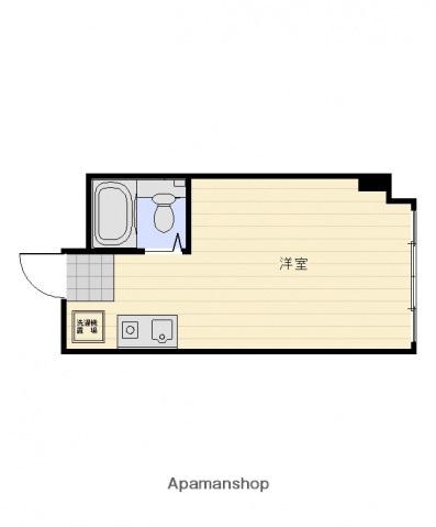 メゾン香川(ワンルーム/2階)の間取り写真