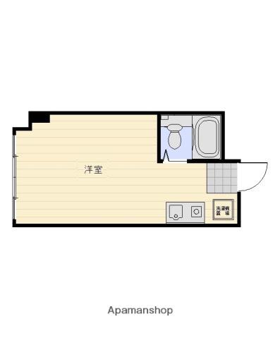 メゾン香川(ワンルーム/2階)の間取り写真