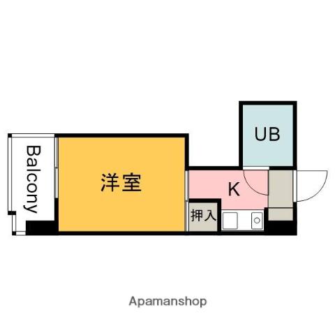 第一観音町ビル(1K/5階)の間取り写真