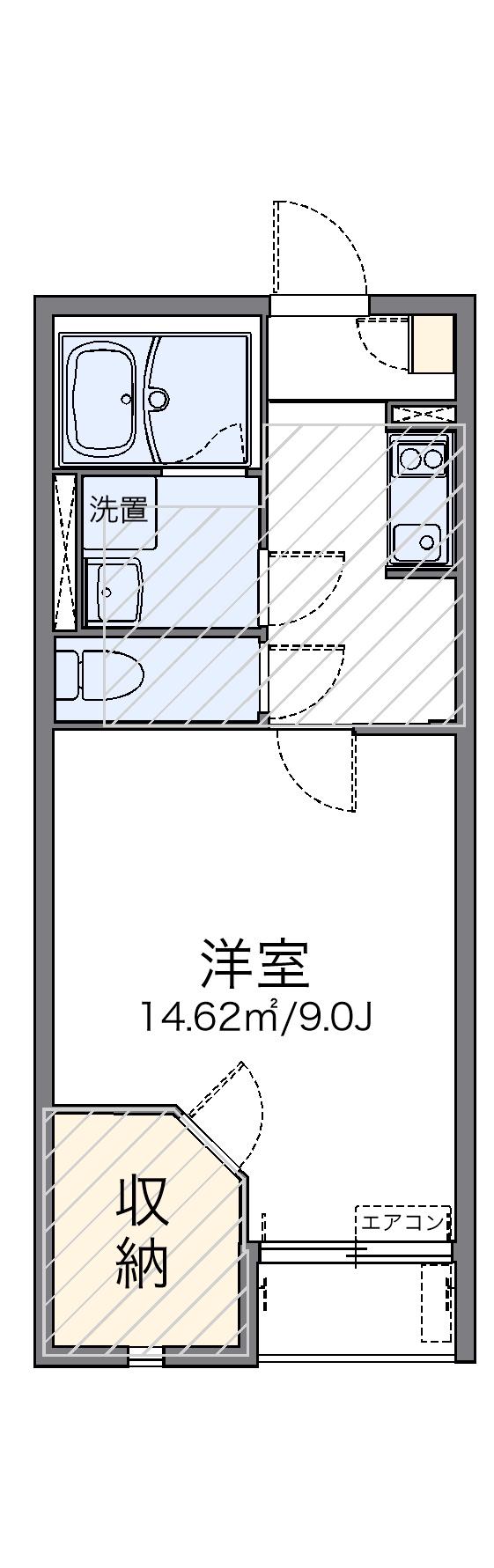 レオネクスト大町東(1K/2階)の間取り写真