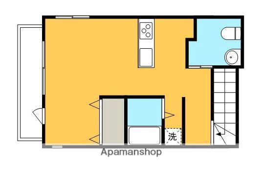 ラ・ポルト江波(ワンルーム/2階)の間取り写真