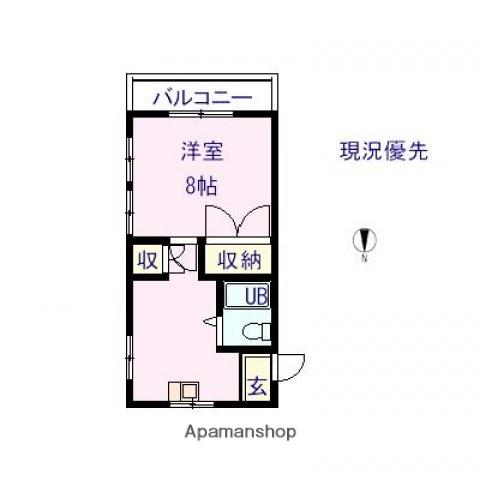吉川マンション(1K/3階)の間取り写真