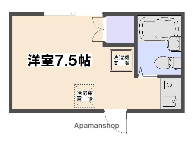 Uステージ五日市中央Ⅱ(ワンルーム/2階)の間取り写真