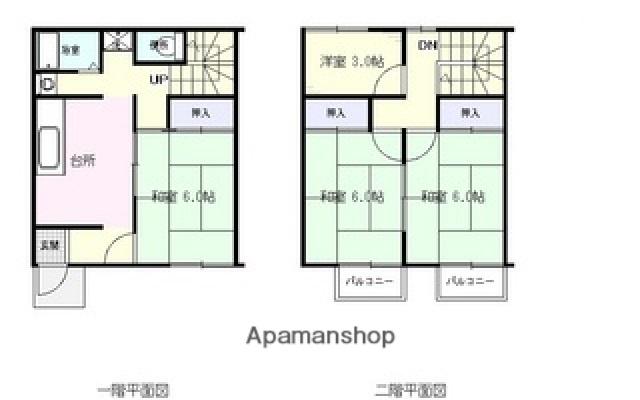 コスモハイツ岡崎(4DK)の間取り写真