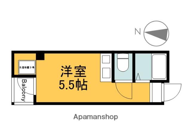 トレックス(ワンルーム/4階)の間取り写真