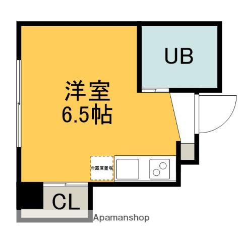 エクセルマンション河原町(ワンルーム/5階)の間取り写真
