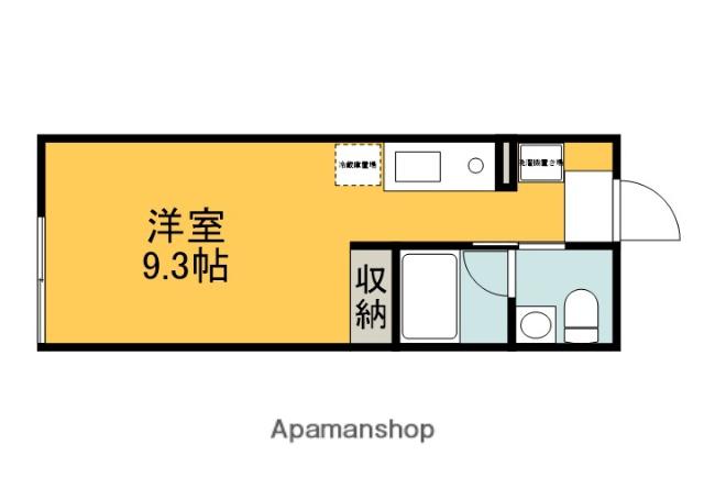 ベルハイム井口鈴が台(ワンルーム/2階)の間取り写真