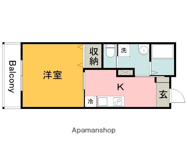 PLEIN SOLEIL桜尾(1K/3階)の間取り写真