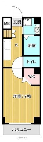 LEGEND PALACE(1K/2階)の間取り写真