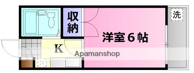 センチュリー21(1K/1階)の間取り写真