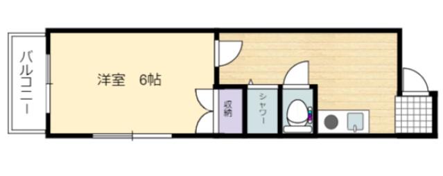 アコード可部(1K/3階)の間取り写真