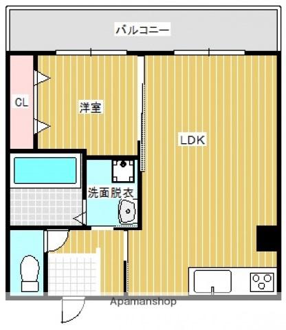 ブリュード堺町(1LDK/5階)の間取り写真