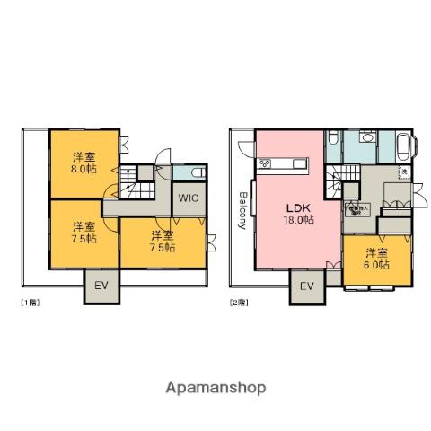アストラムライン 不動院前駅 徒歩7分 2階建 築23年(4LDK)の間取り写真