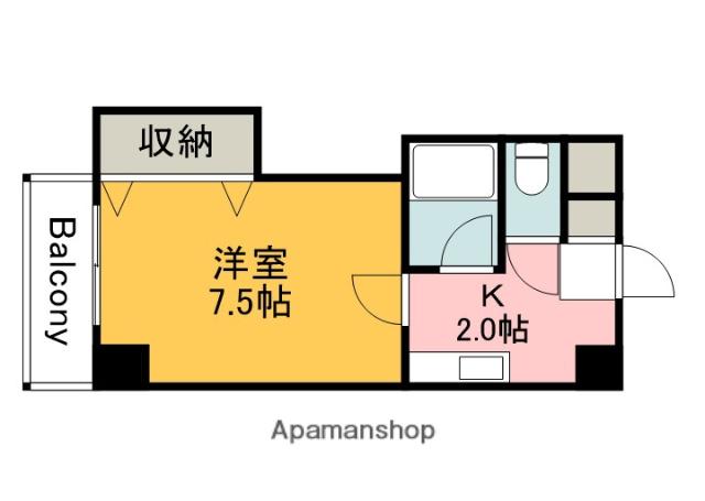 サンコーポ横川(1K/2階)の間取り写真