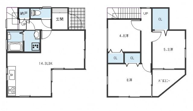 アストラムライン 中筋駅 徒歩8分 2階建 築11年(3LDK)の間取り写真
