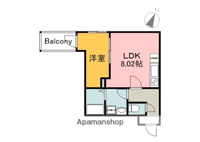 セブンプロート草津南(1LDK/1階)の間取り写真