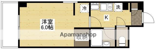 KSB 長束(1K/3階)の間取り写真