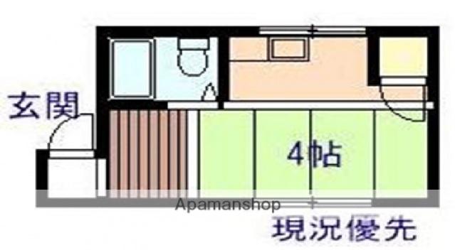 上川アパート(ワンルーム/2階)の間取り写真