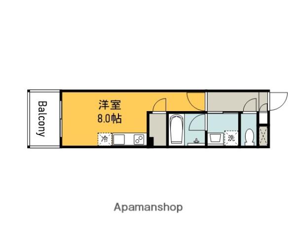 リフレスロイヤルシティⅣ(ワンルーム/7階)の間取り写真