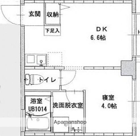 M TERRACE住吉(1DK/3階)の間取り写真