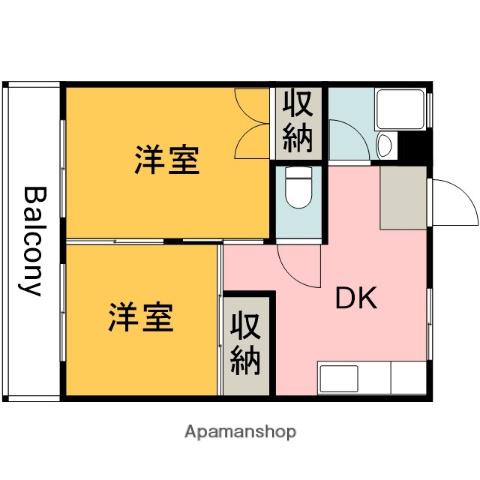 MARIONETTEXⅠ(2DK/3階)の間取り写真