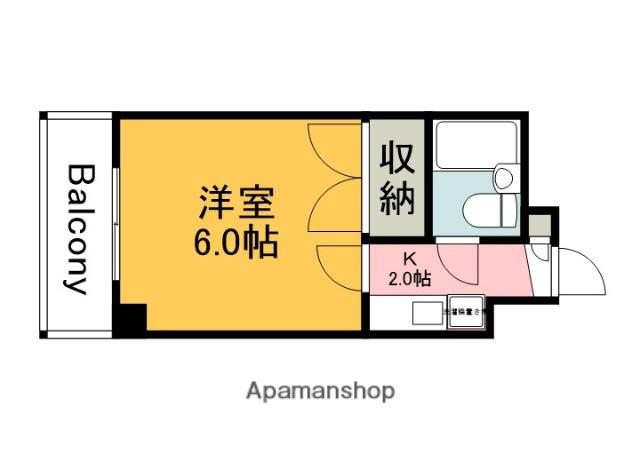 ASHIYA VIVID 府中(1K/3階)の間取り写真