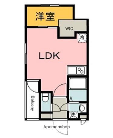 MOVE桜尾本町(1LDK/2階)の間取り写真