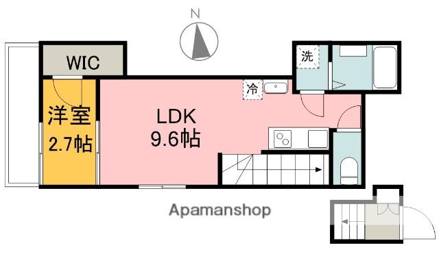PABLO長束(1LDK/2階)の間取り写真