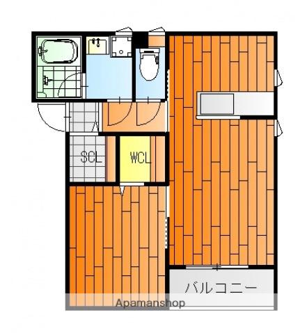 ベルドミールⅡ(1LDK/1階)の間取り写真