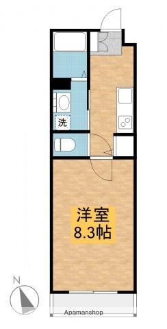 アイアパートメントⅡ(1K/3階)の間取り写真