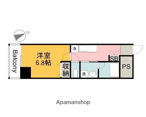PABLO観音本町Ⅱ(1K/12階)の間取り写真