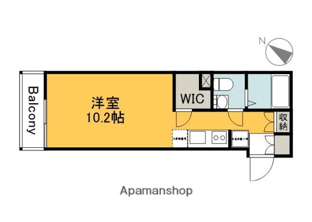 COLLINA山田(ワンルーム/2階)の間取り写真