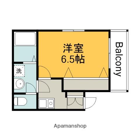 山陽本線 広島駅 徒歩16分 3階建 築42年(1K)の間取り写真