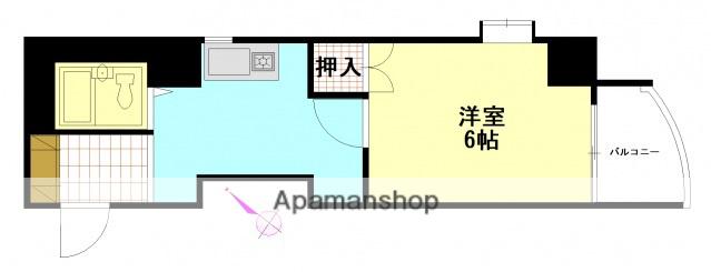 グリーンヴァリィ金光一番館(1K/3階)の間取り写真