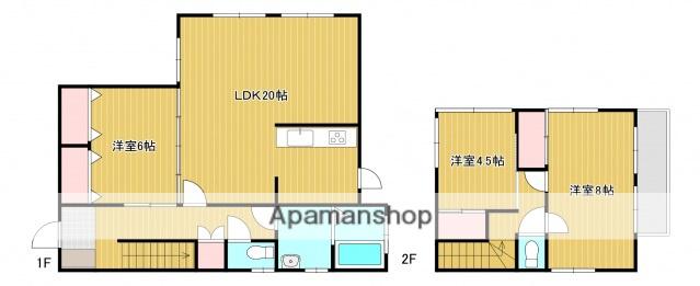 芸備線 玖村駅 徒歩13分 2階建 築39年(3LDK)の間取り写真