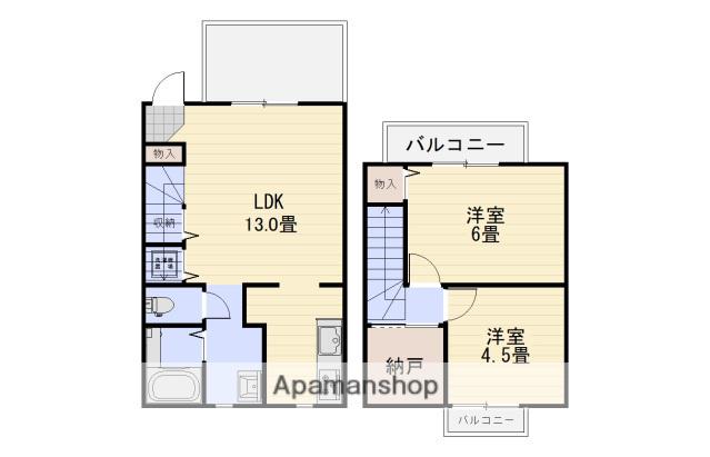 ハウスタカキ２(2SLDK)の間取り写真