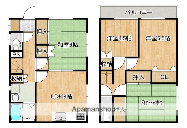小出貸家(4DK)の間取り写真