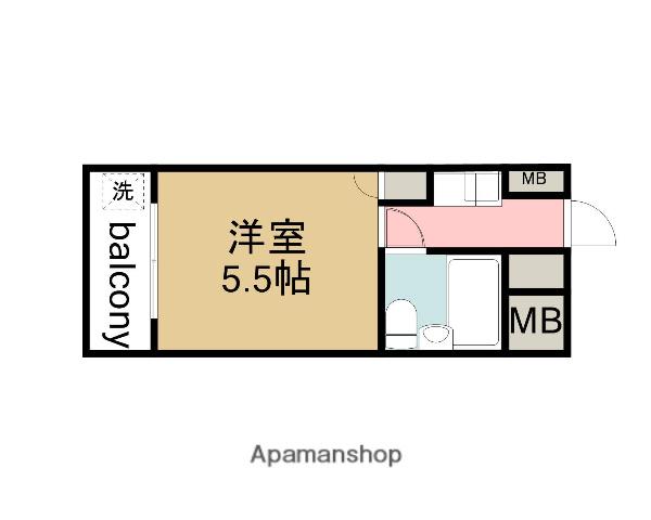 スタープラザ三筋(ワンルーム/4階)の間取り写真
