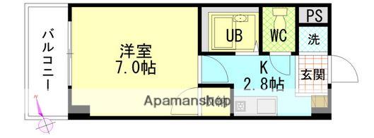 エスペランサミト(1K/5階)の間取り写真