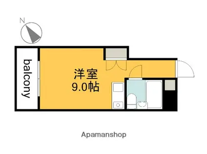 第10やたがいビル(ワンルーム/4階)の間取り写真