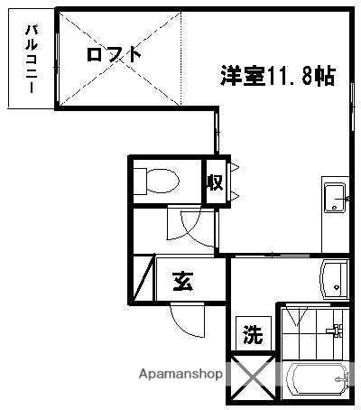ファミーリエ昭和町(ワンルーム/4階)の間取り写真