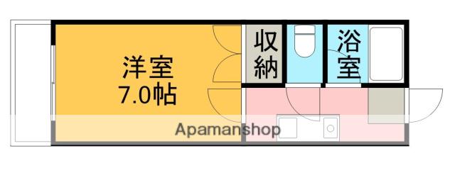 エミネンスオクダ(1K/10階)の間取り写真