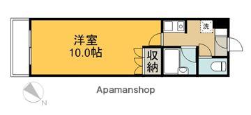 ヤスダビルド6(1K/3階)の間取り写真